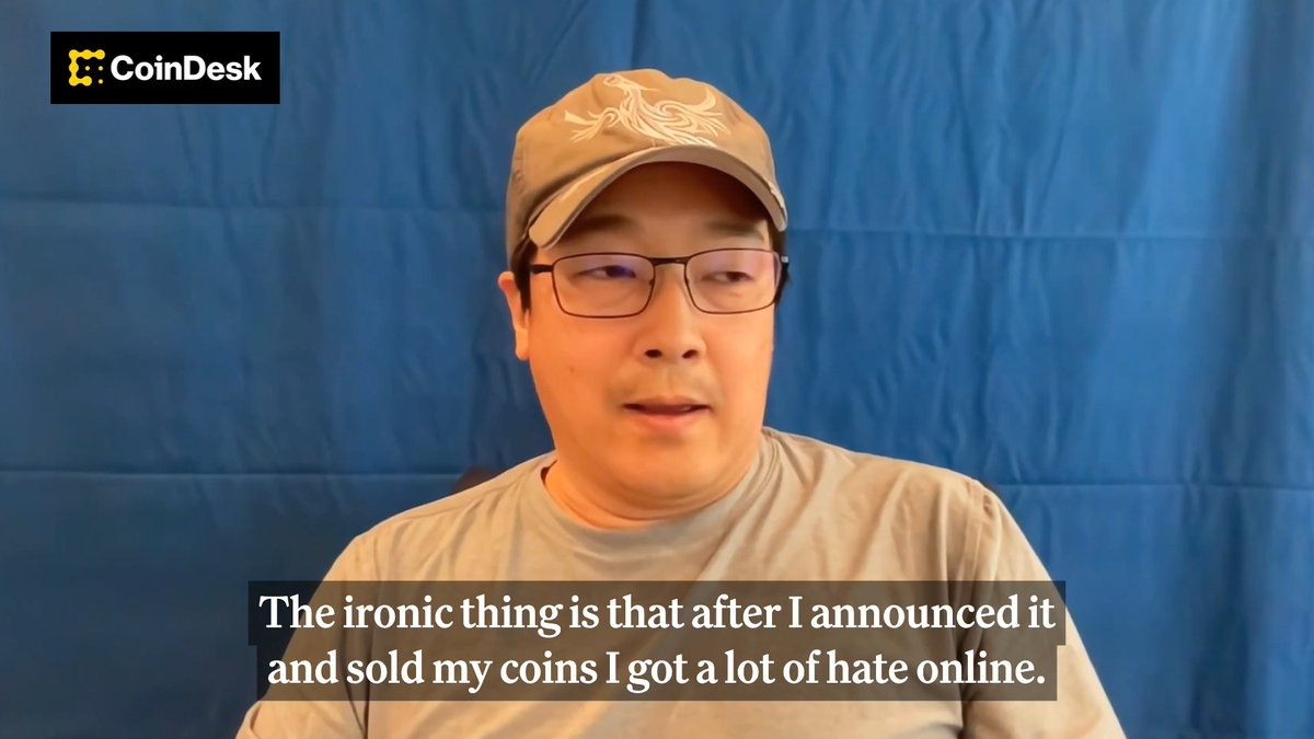 👀 Litecoin founder Charlie Lee (Charlie Lee Ⓜ️🕸️) on the backlash after selling his LTC: “After I announced it and sold my coins, I got a lot of hate online… People are still blaming me for crashing the whole market in 2017.”