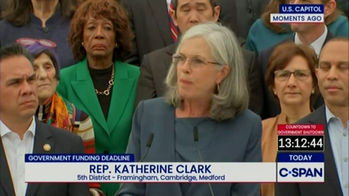 Rep. Katherine Clark: Democrats are here to keep the government open. We’re here to keep hospitals open. We’re here to keep children insured. We’re here to keep health care affordable.
