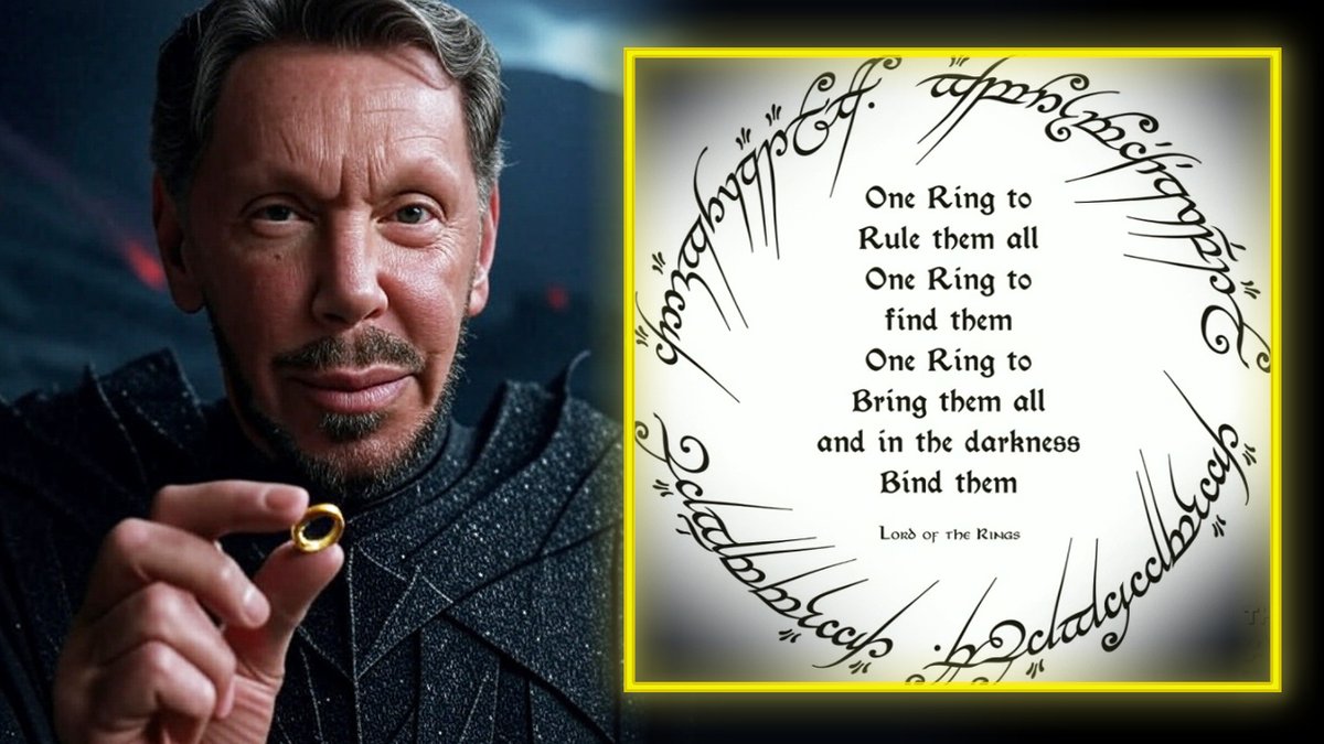 THE AI TOTAL CONTROL GRID IS ALREADY HERE!!! But Now, There's A Fight Over Who Will Centralize & Control It Oracle Founder Larry Ellison Calls For Unifying All Data Collected On Individuals Into One AI Platform: "Citizens Will Be On Their Best Behavior Because We're Constantly Recording & Reporting Everything That's Going On... The First Thing A Country Needs To Do Is To Unify All Of Their Data, So It Can Be Consumed & Used By The AI Model... That's The Missing Link"