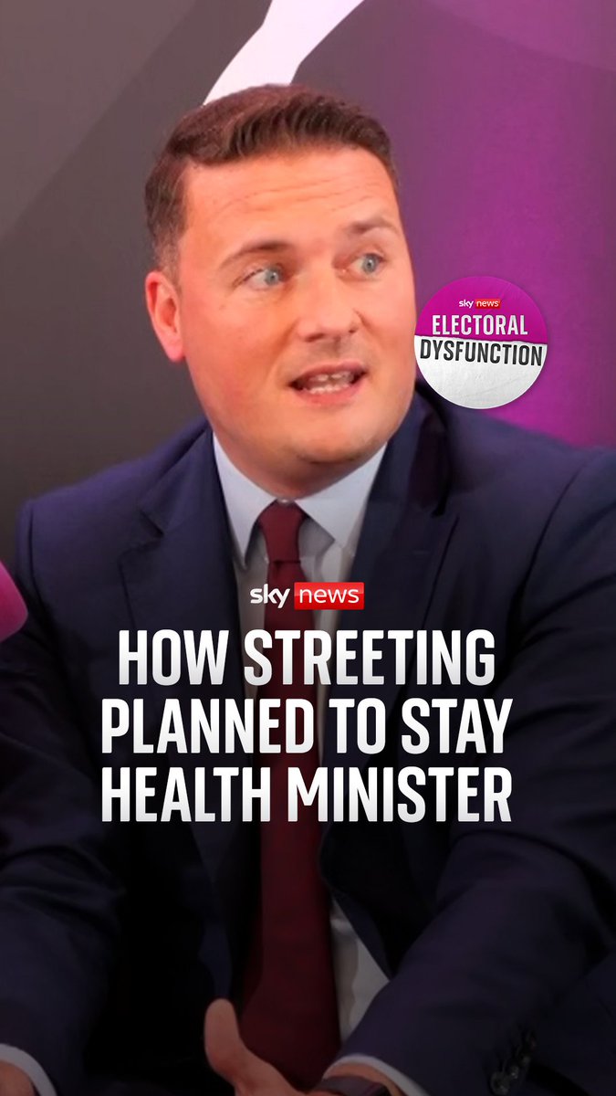 What happened during Labour's cabinet reshuffle and how did Wes Streeting react to rumours that he could be made Home Secretary? The Health and Social Care Secretary described his plan to Beth Rigby. #ElectoralDysfunction