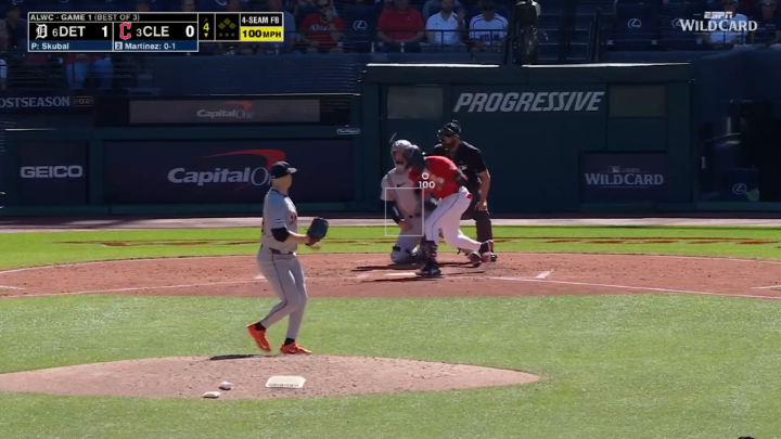 The sound after the foul ball shattered the camera 😳 Watch the Tigers and Guardians in the MLB playoffs on ESPN and the ESPN App: