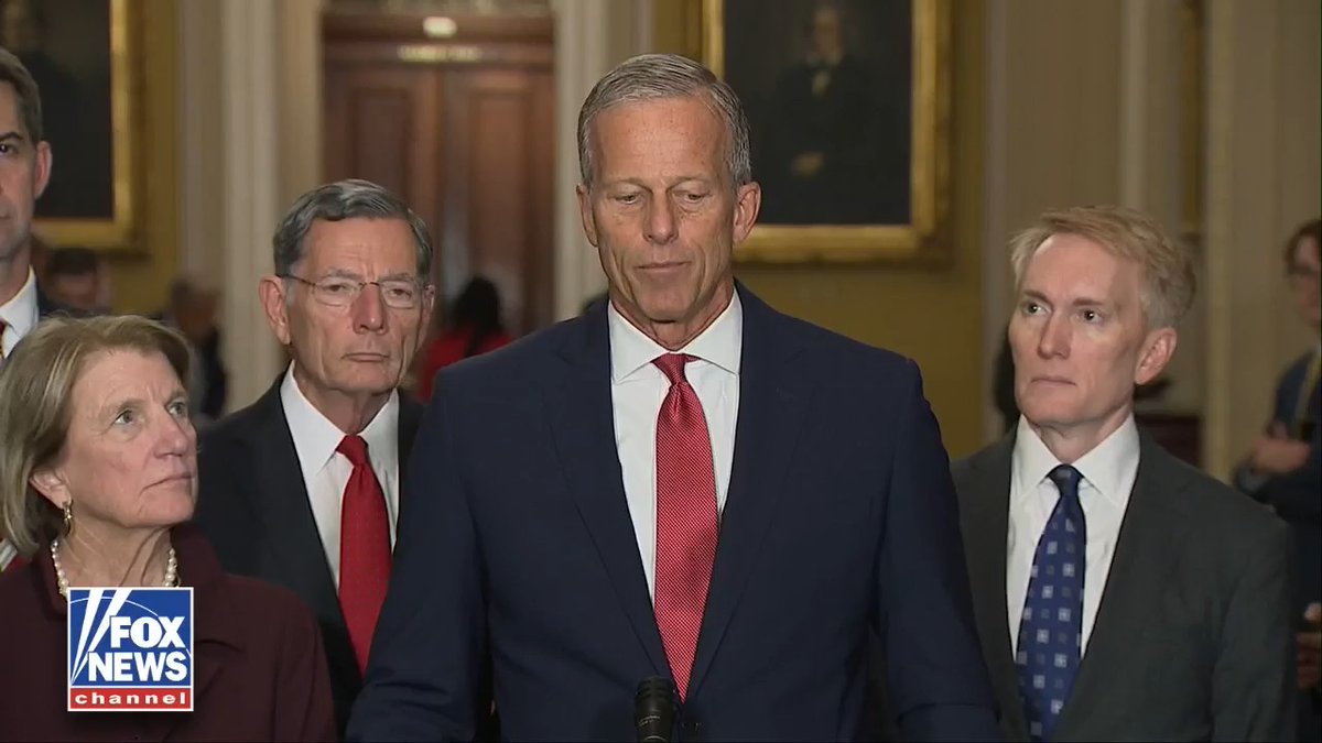 Senate Majority Leader John Thune: "We are not going to be held hostage for over $1 trillion in new spending on a continuing resolution. Nor are we going to be held hostage to allow illegals to get free health care."