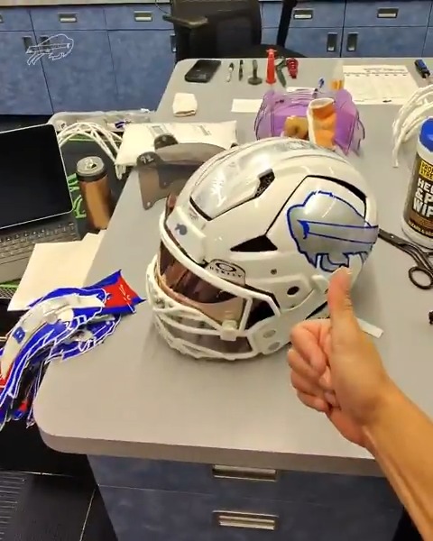 POV: You're getting our helmets Rivalries ready. 🤩 @nfl | #BillsMafia