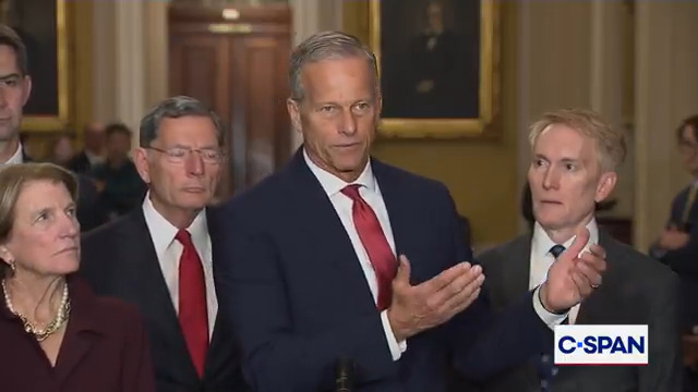 .Leader John Thune: "We are not going to be held hostage for over a trillion dollars in new spending on a Continuing Resolution...There isn't anything here to negotiate. This is a routine funding resolution to keep the government open..."