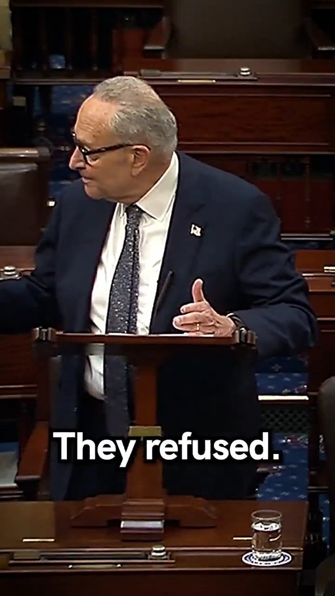 The Republicans have had 45 days over and over and over to come to us and talk about protecting your health care. They didn’t. They would rather shut the government down than protect your health care.