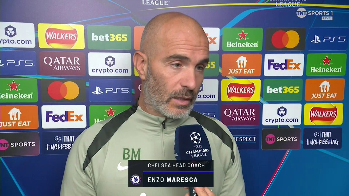 Enzo Maresca talks Tyrique George, Benoît Badiashile and the Jose Mourinho factor ahead of Chelsea's tie with Benfica... 🎙️ Jules Breach 📺 TNT Sports &amp; discovery+ UK