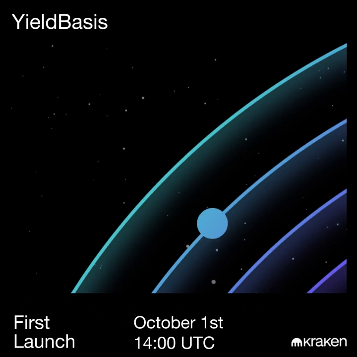 ⏳ 1 day left Kraken Launch goes live Oct 1 at 14:00 UTC with yieldbasis $YB Be Ready →