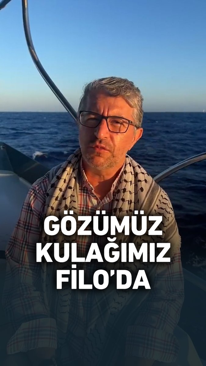 Gözümüz, kulağımız filoda. Bizlerin yapması gereken namazlarımızı, dualarımızı çoğaltmak ve ihtiyaç halinde kamuoyunu harekete geçirerek filoyu gündemden düşürmemek. #GlobalSumudFlotilla #GlobalMovementtoGaza #FreePalestine #SailToGaza #MyAgendaSumud