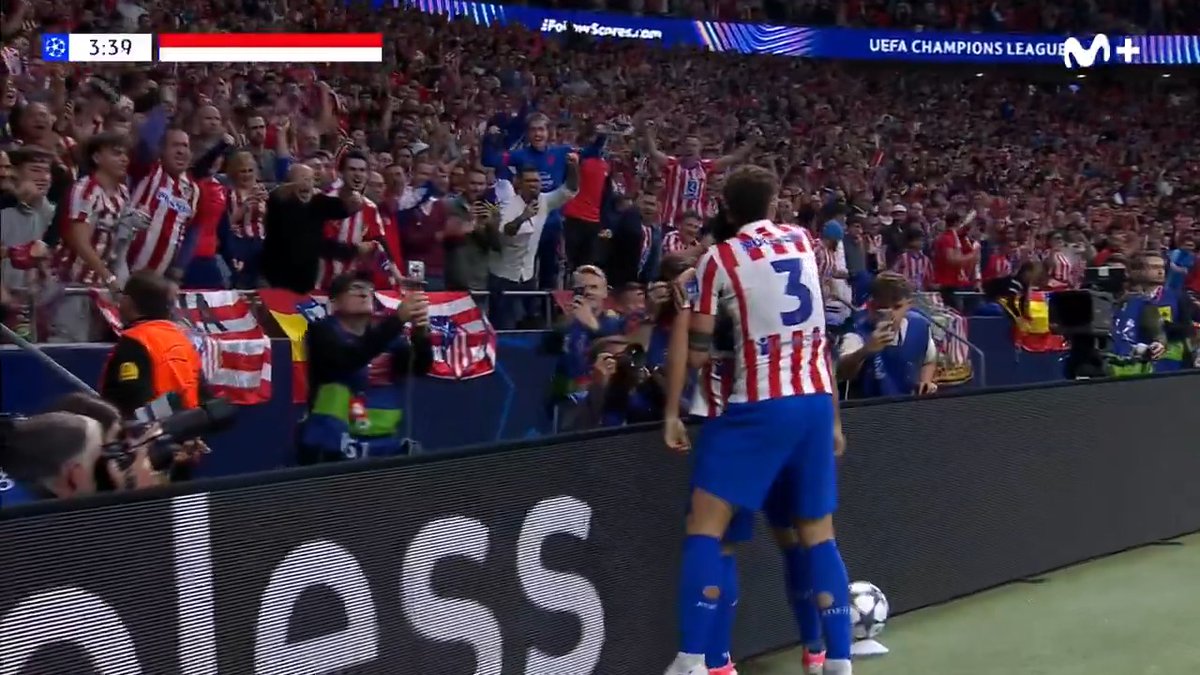 4⃣ minutos ha necesitado el 𝘼𝙩𝙡𝙚𝙩𝙞. Giacomo Raspadori quería madrugar. #UCL #LaCasaDelFútbol