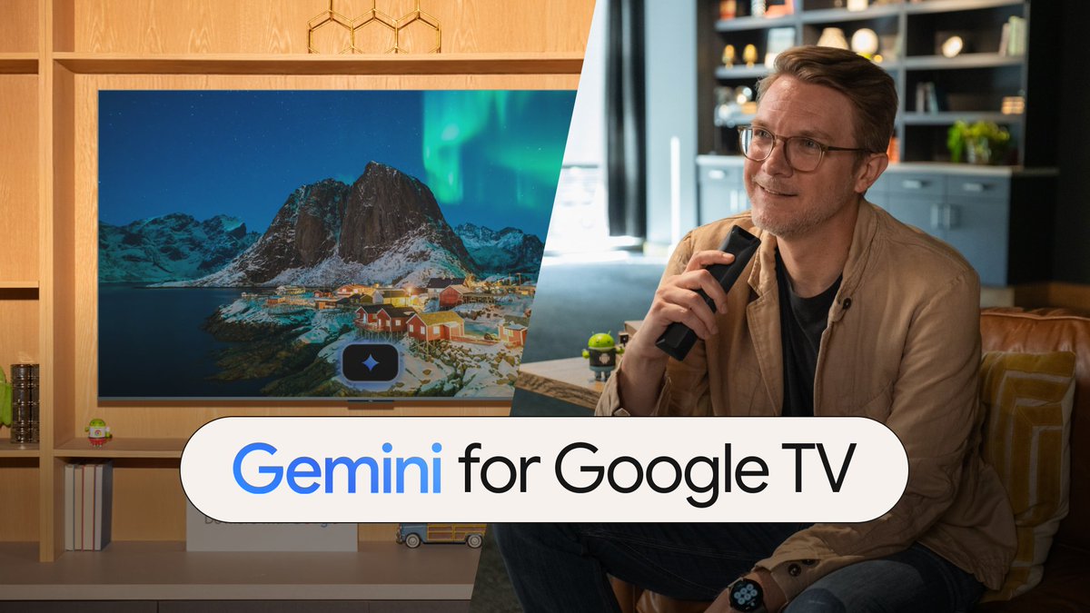 The Android ecosystem just got a big update, Gemini for Google TV is here 🎉 Watch Dieter Bohn check out how Gemini works on the big screen 📺 Experience the magic of Gemini on your TV today on the TCL QM9K Series, and more devices later this year: