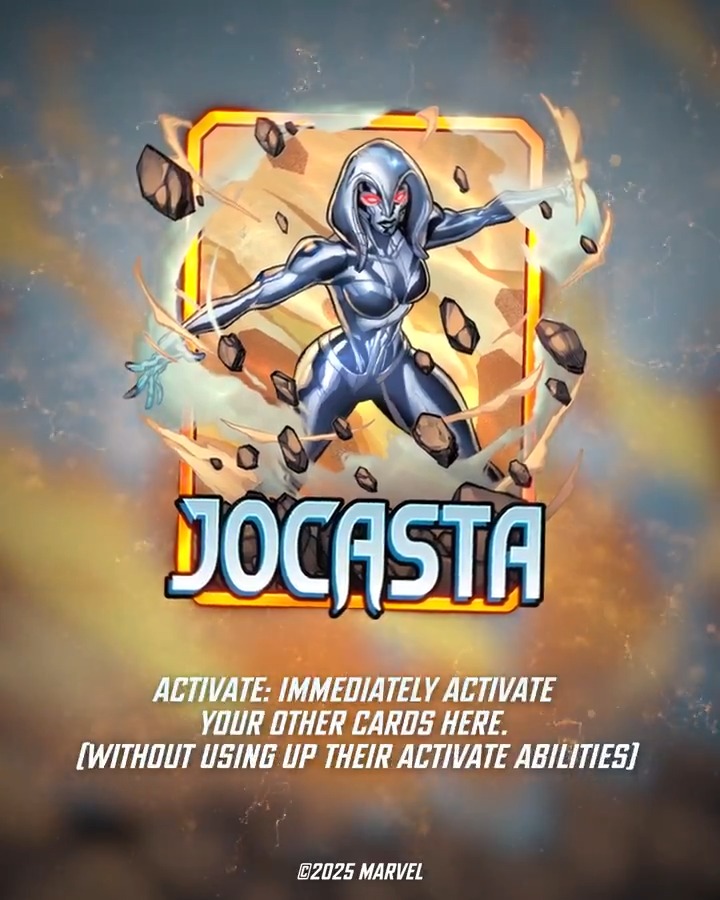 Built for brilliance. Designed for battle. 🤖 Jocasta has landed in MARVEL SNAP. Time to build your next game-changing combo!