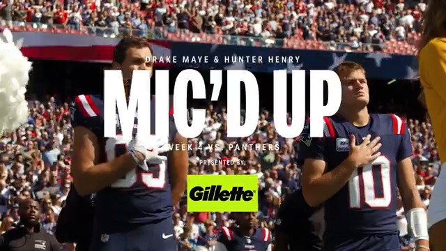 .Drake Maye &amp; Hunter Henry mic'd up 👌