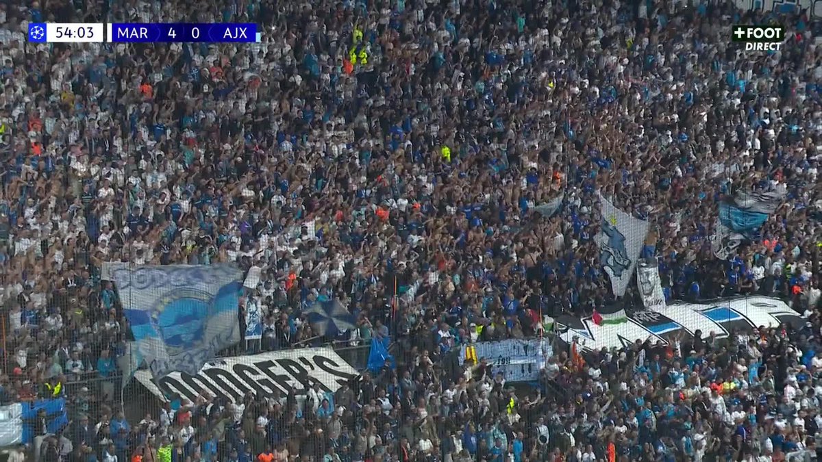 LE VÉLODROME EST EN FUSION : L'OM MÈNE 4-0 FACE À L'AJAX AMSTERDAM 😍 #OMAJA | #UCL