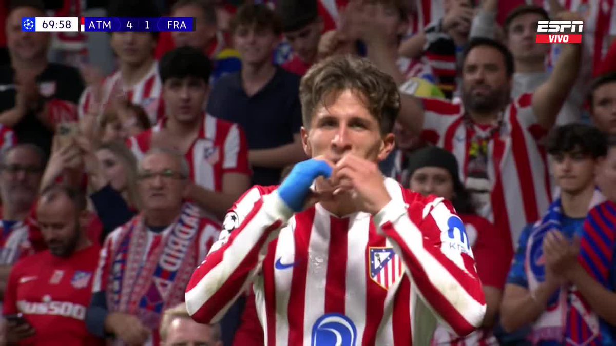 OTRA ASISTENCIA DE JULIÁN Y GOL DE GIULIANO SIMEONE EN LA GOLEADA DEL ATLETI. Conexión argentina. 🔥🇦🇷