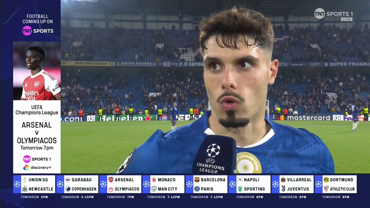 "Our resilience showed through" 💪 Pedro Neto reflects on Chelsea's hard-fought victory over Benfica... 🎙️ Jules Breach 📺 TNT Sports &amp; discovery+ UK
