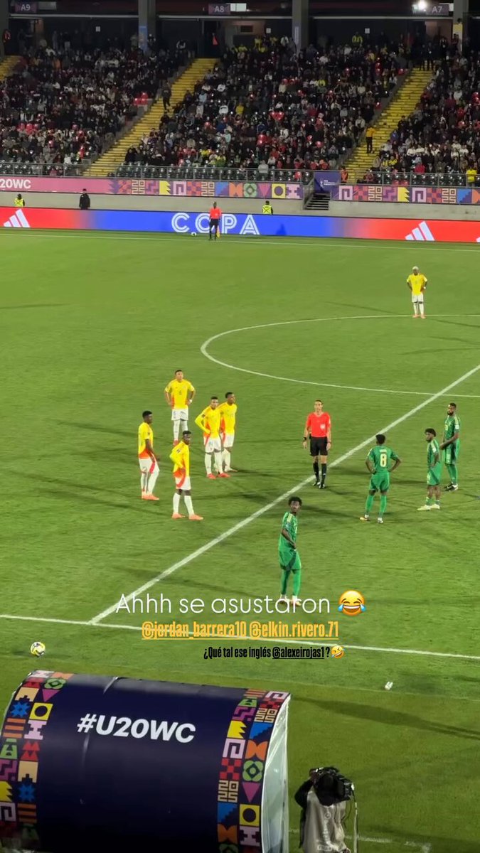😅 Jordan Barrera y sus compañeros no entendieron el inglés del árbitro y pensaron que el gol de la Selección Colombia no era válido hasta que vieron la señalización 🎥 Wilson Ganem