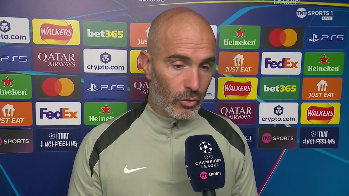 "This season is the start" 👀 Enzo Maresca reacts to Chelsea's 1-0 win over Benfica and insists this is just the start for this Blues side... 🎙️ Jules Breach 📺 TNT Sports &amp; discovery+ UK