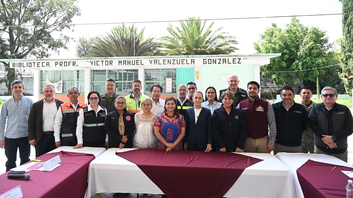 Reunión de evaluación de afectaciones por inundaciones en el oriente del Valle de México.