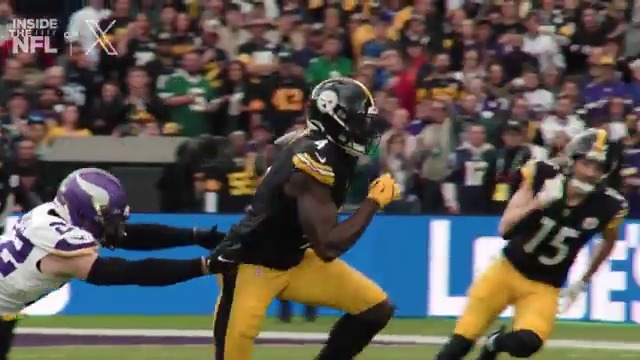 Whole Pittsburgh Steelers sideline was in awe of that DeKaylin Metcalf touchdown Inside the NFL Week 4 Big Game Edit on X