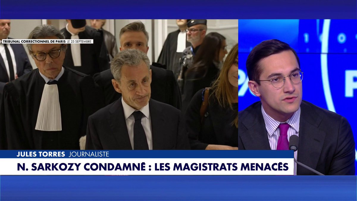 «On a une décision de justice qui est scandaleuse, qui est gravissime, qui est sans précédent», s’est indigné Jules Torres sur le plateau de #100politique, concernant le jugement et la condamnation de Nicolas Sarkozy