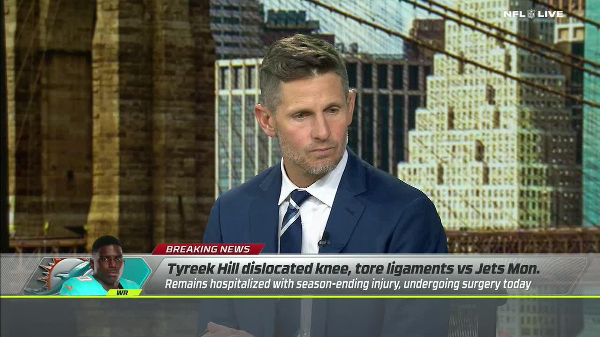 "I can't imagine his emotions. He handled himself really well." Dan Orlovsky admired Tyreek Hill's emotions exiting the field and how the Dolphins responded 💪