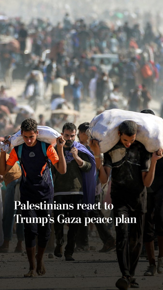 Palestinians in Gaza and the West Bank rejected President Donald Trump’s Gaza ceasefire proposal laid out during a press conference with Israeli Prime Minister Benjamin Netanyahu at the White House on Monday. Read more about the proposal: