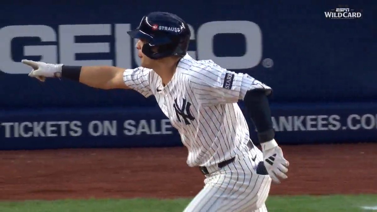 Anthony Volpe knew he got enough 💪 #Postseason