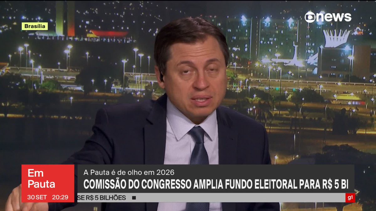 .Gerson Camarotti: Objetivo deveria ser barateamento de campanhas, mas parlamentares trabalham pela manutenção do alto valor. Nesta terça-feira (30), a Comissão Mista de Orçamento (CMO) do Congresso aprovou o aumento do fundo eleitoral para R$ 4,9 bilhões. ➡ Assista à #GloboNews: #EmPauta