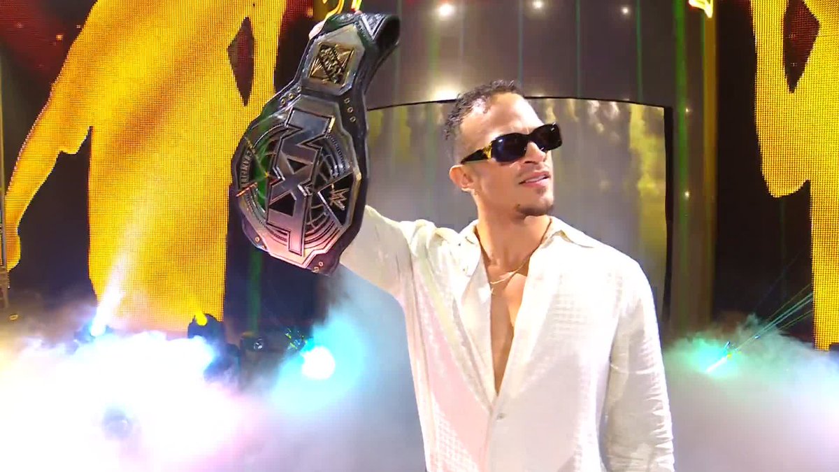 ABSOLUTE. 🤩 Ricky Saints is ready to begin his reign as NXT Champion! Ricky Saints