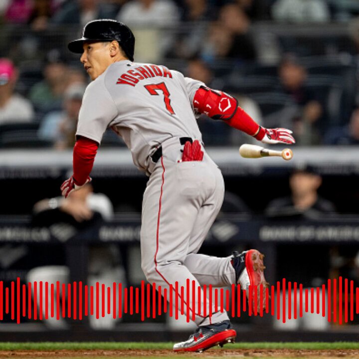 The Macho Man comes through in a massive way as he hits a pinch-hit RBI single to plate two runs and put the Sox in the lead in Game One 2-1 in Yankee Stadium in the top of the seventh. Photo by Maddie Malhotra/Boston Red Sox/Getty Images