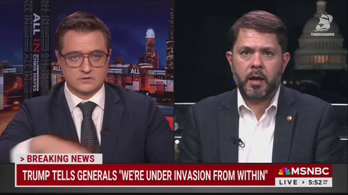 Sen. Ruben Gallego: "They're trying to condition some of these generals to the idea that they should be using the U.S. military to enforce the political agenda of this president. It's not going to work."