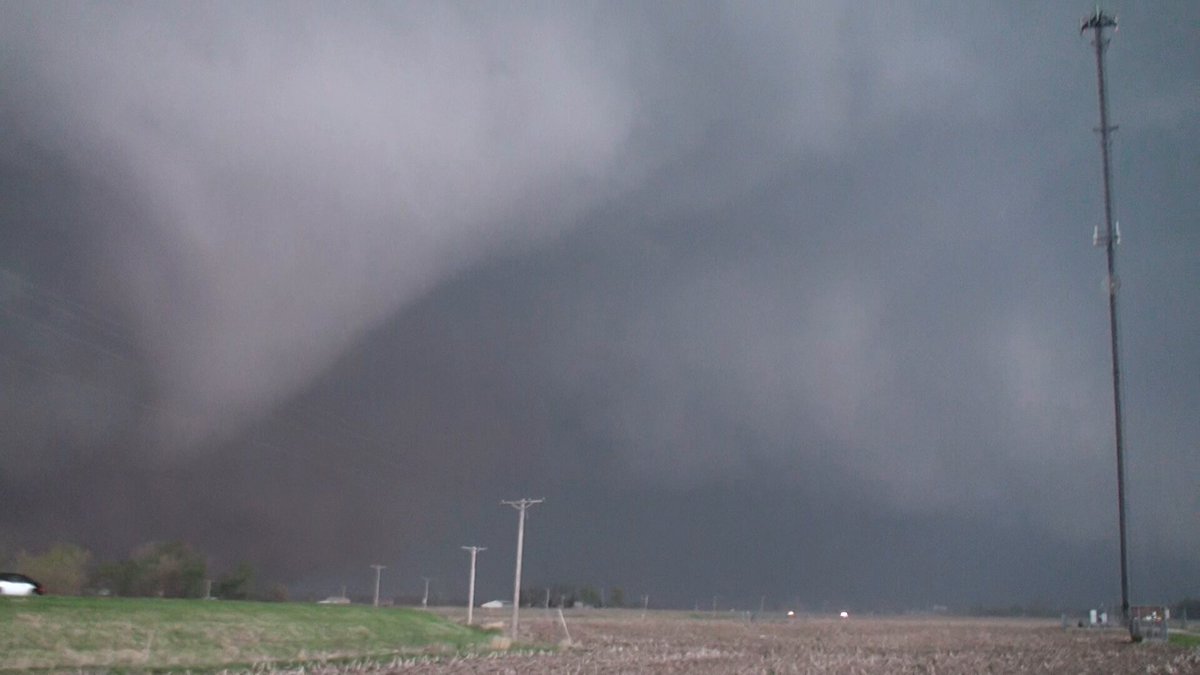 How NOT to film a strong tornado. In my defense, someone was hyperventilating about to throw up in my back seat because they were nervous we were too close...so I was worried about my interior getting yaked all over. 4-19-11 Litchfield, IL