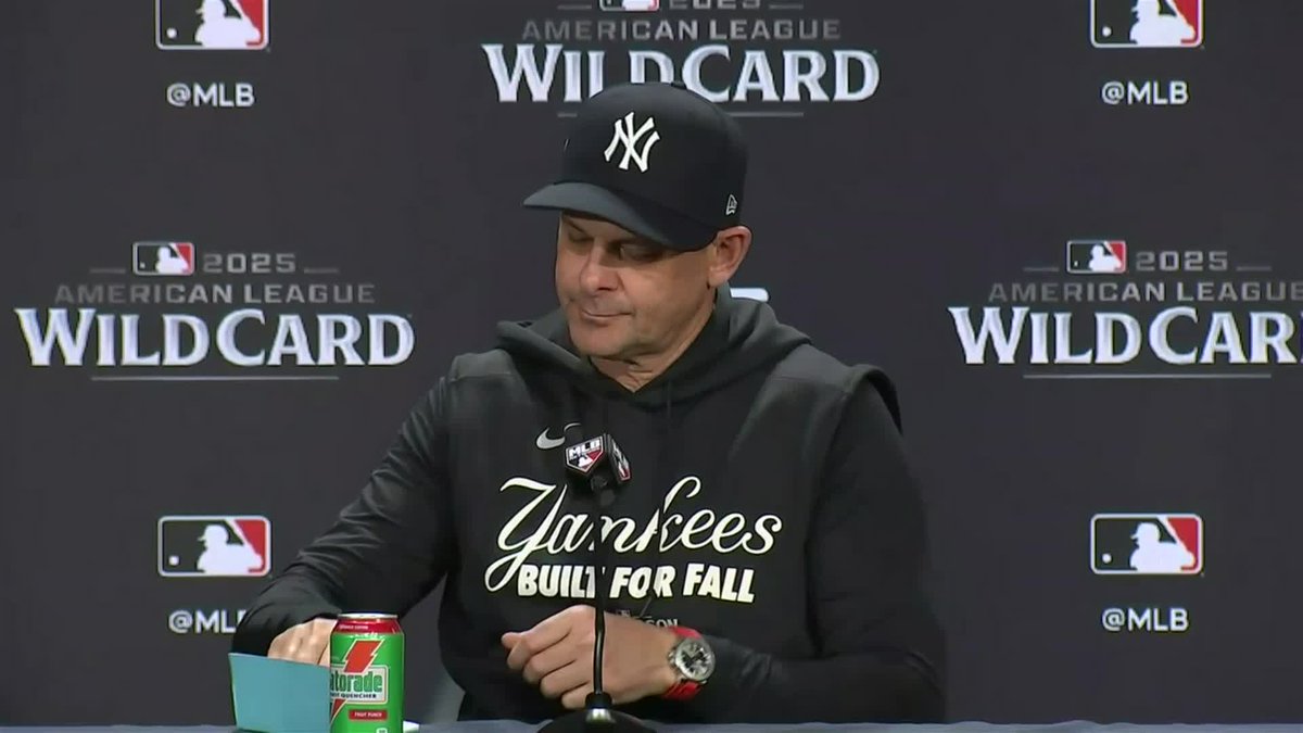 "I wanted him to go out and get Duran and felt like we were lined up" Aaron Boone discusses the decision to pull Max Fried after 6.1 innings in Game 1