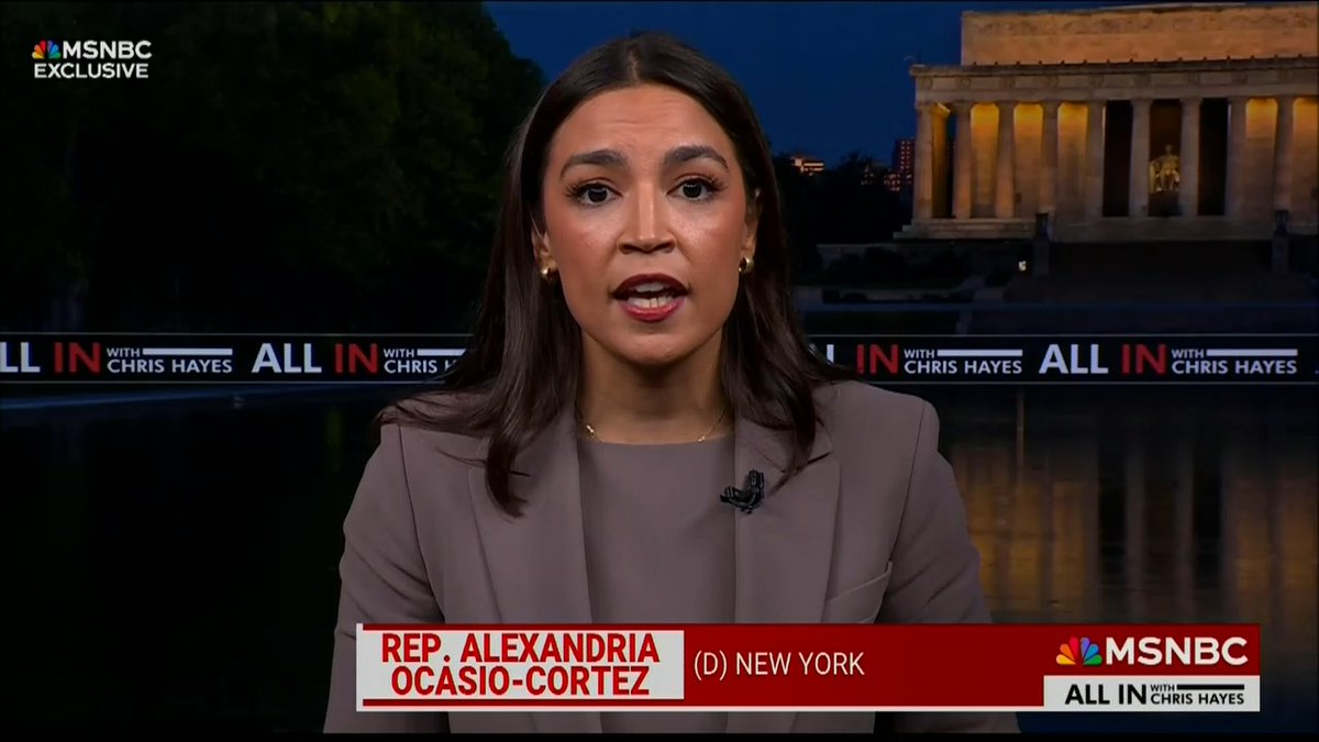 AOC's message to the GOP: My office is open and you are free to negotiate with me directly. What I'm not going to do is tolerate 4 million uninsured Americans because Trump decided one day to make sure kids are dying because they don't have insurance