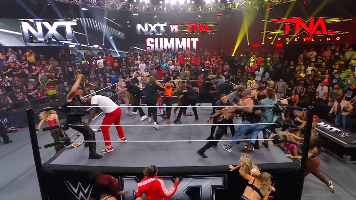 HISTORY WILL BE MADE. IT'S GOING TO BE A TNA vs. NXT SHOWDOWN!!!!