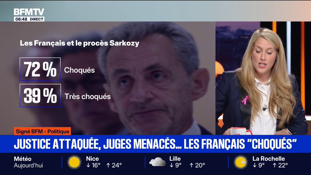 SIGNÉ BFM - Condamnation de Nicolas Sarkozy: "Les Français ont très peu apprécié les menaces qu'a reçues la présidente du tribunal"