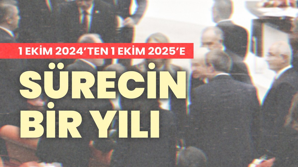 📍 Sürecin bir yılı: Kayyımlar, operasyonlar, ‘adım’ bekleyen talepler… Demokrasi ve barış talepleri meydanlardan yükselirken, süreç kayyımlar, operasyonlar ve çözümsüzlük gölgesinde ilerliyor. İşte 1 Ekim 2024’ten 1 Ekim 2025’e sürecin bir yılı… Okan Evrim'in haberi