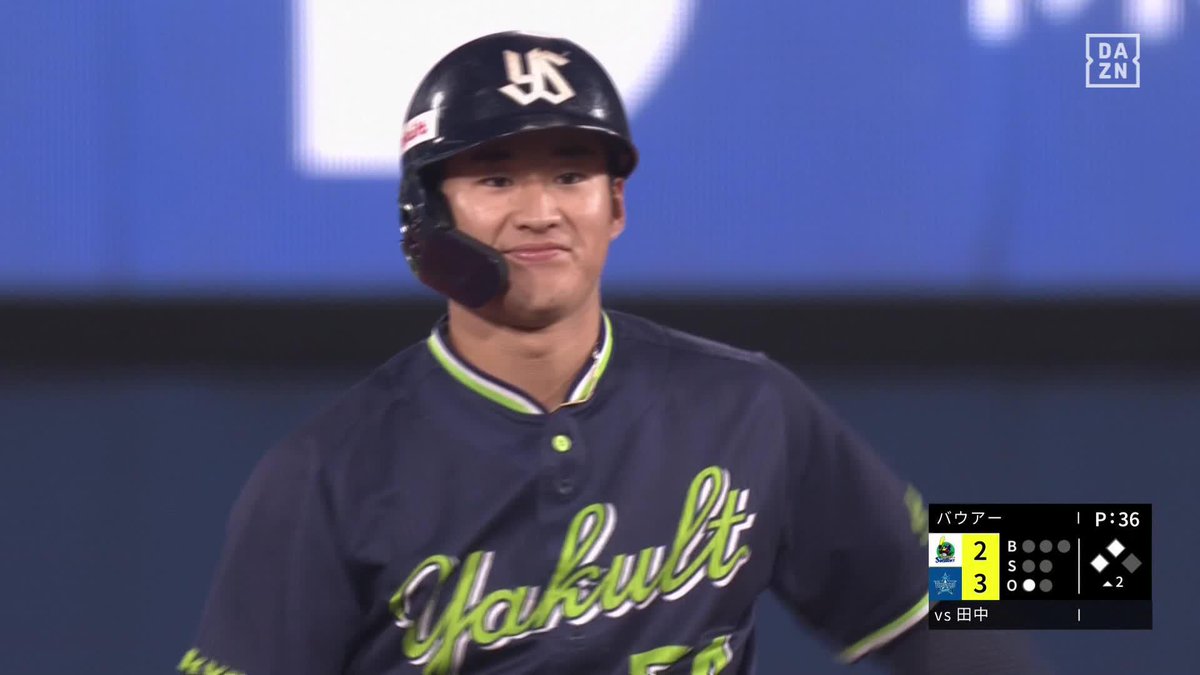 爽やかな笑顔が眩しい 高卒ルーキー田中陽翔 プロ初安打がタイムリー 初打点も記録‼️ ⚾プロ野球 (2025/10/1) 🆚DeNA×ヤクルト 📱Live on DAZN #オレをみろ #swallows #だったらDAZN