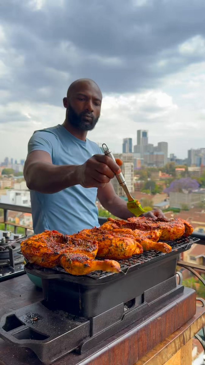Grilled Compound Butter Chicken served alongside Omena &amp; Muratina Salad accompanied with Ugali. A modern celebration where tradition and luxury meet in the middle. The Omena salad is nutrient dense &amp; packed with protein, perfect as a post workout meal or packed lunch.