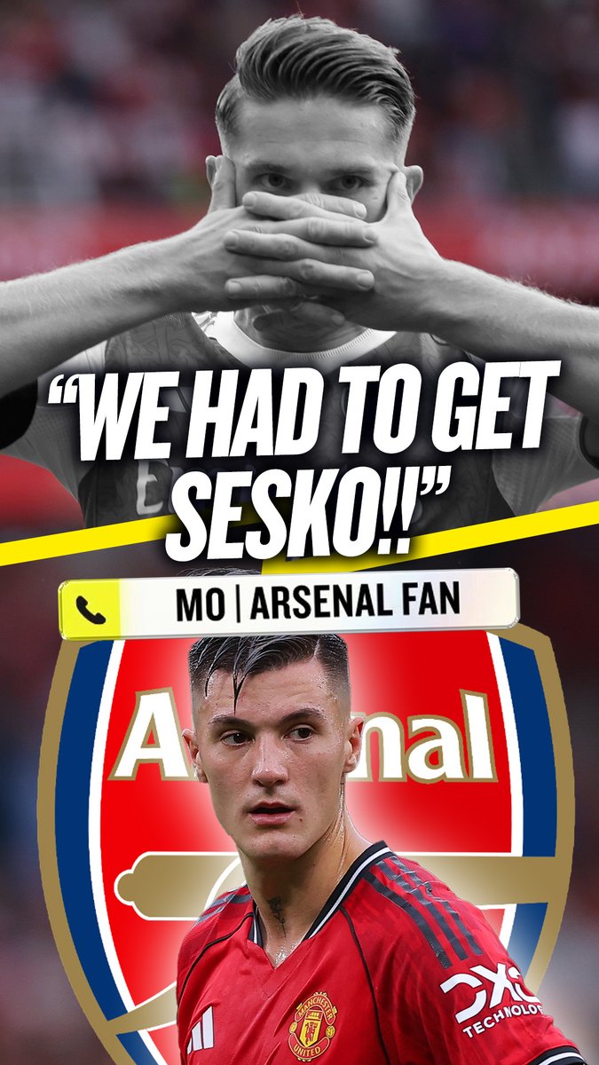 😫 "They got it wrong with Gyokeres! You had to get Sesko!" ❌ "Gyokeres is going to flop! He is not made for the Premier League!" This #AFC fan believes they signed the wrong striker in the summer as they should have got now-#MUFC man Sesko! 👀