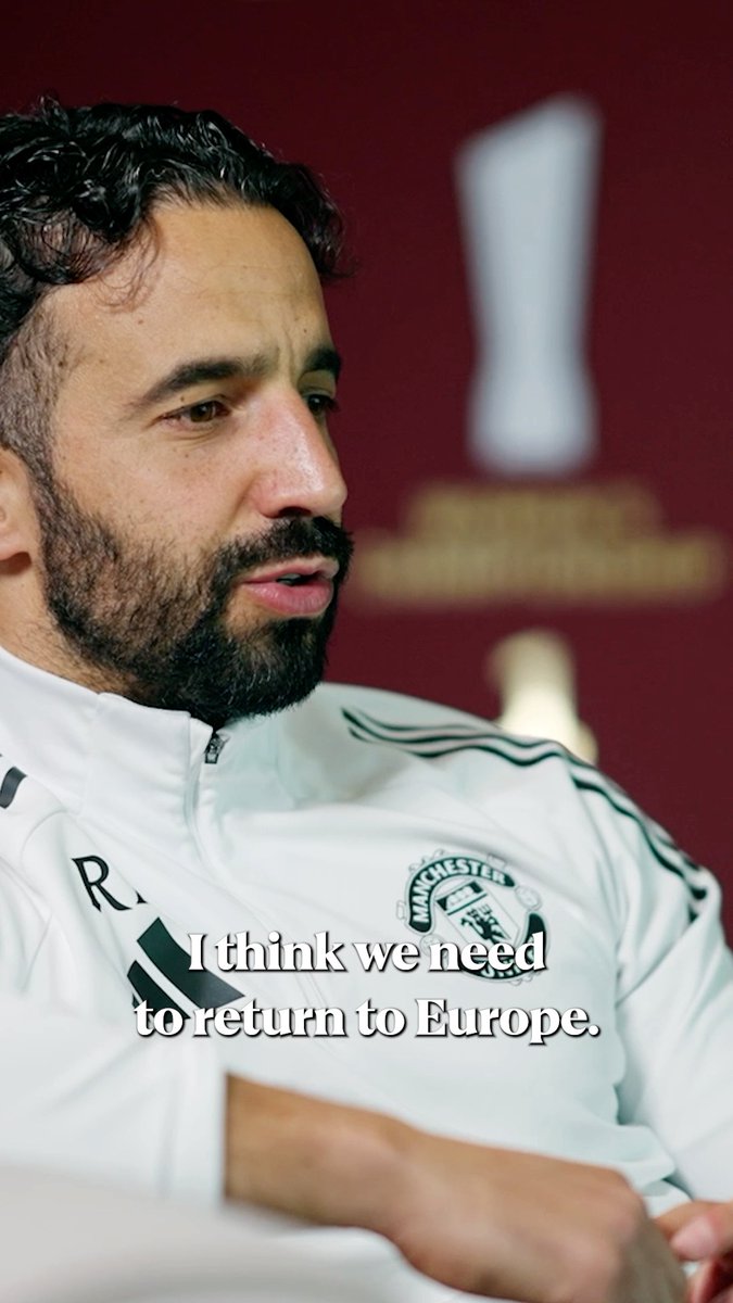 Ruben Amorim reveals his ambition is to "return to Europe" with Manchester United this season 🔜