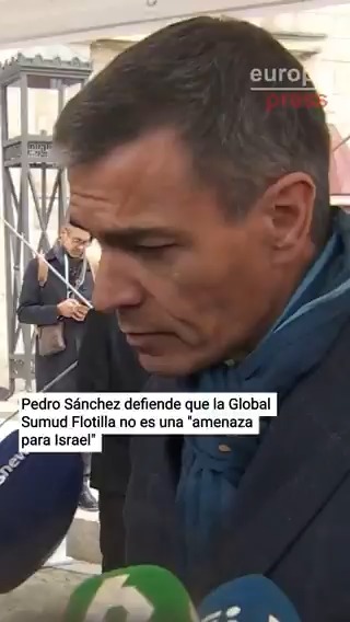 Sánchez defiende que la flotilla que se dirige a Gaza no es una "amenaza para Israel" y espera que Netanyahu tampoco lo sea para ellos: "Es una misión humanitaria que no hubiera tenido lugar si Israel hubiera permitido la entrada de ayuda"