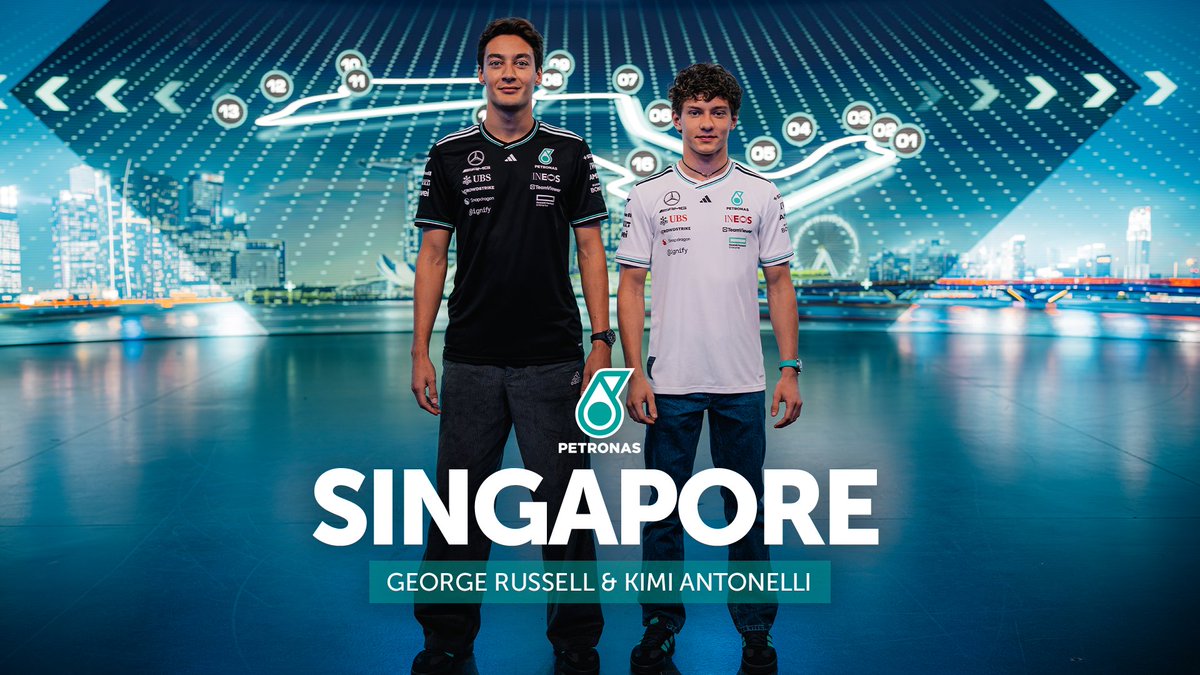 The heat. The humidity. The walls 🥵 A true driver's challenge. George, Kimi and PETRONAS Motorsports preview the #SingaporeGP 💚