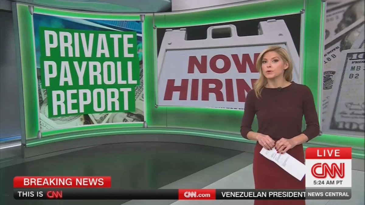 Reporter: Private sector employment declined sharply last month by 32,000 jobs. This is a surprise because the forecast was for a gain of more than 50,000 jobs. And this was a double whammy of bad news because ADP also revised lower the month of August to reflect a loss of 3,000 jobs. So that means that 3 out of the past 4 months, the private sector has lost jobs.