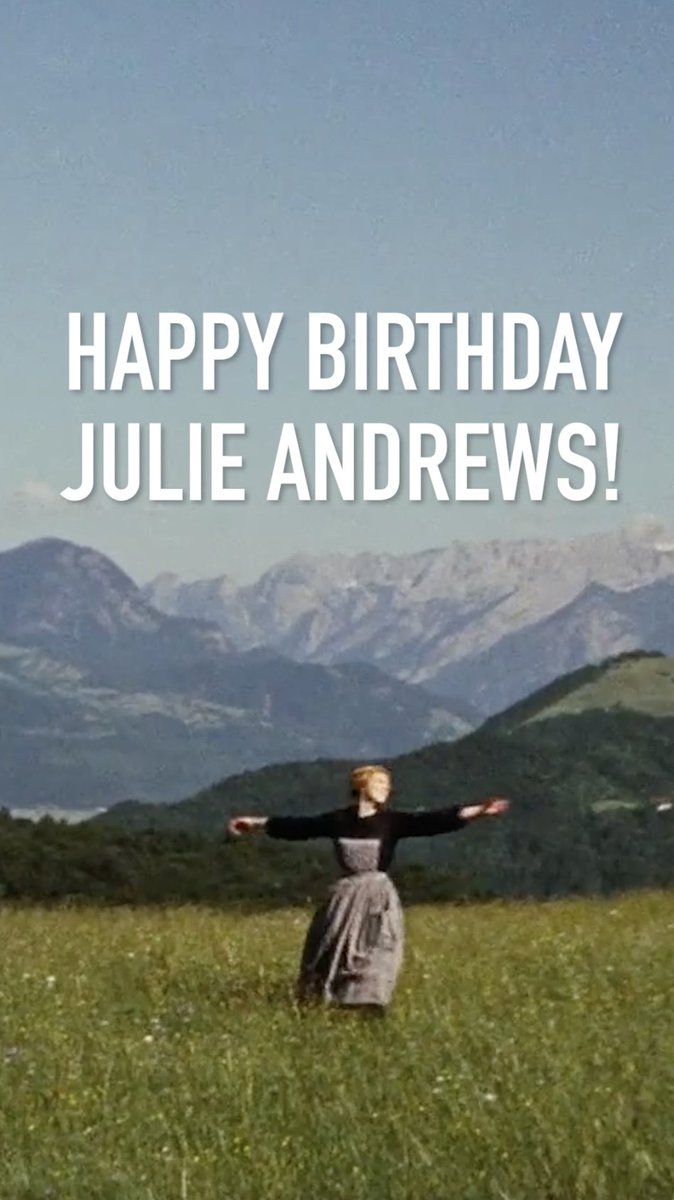 Happy 90th birthday, Julie Andrews! 🎉 Your voice and spirit have captured our hearts for the last 60 years. Thank you for sharing your extraordinary gift with us. 💙 Watch all of the birthday messages received from fans around the world: