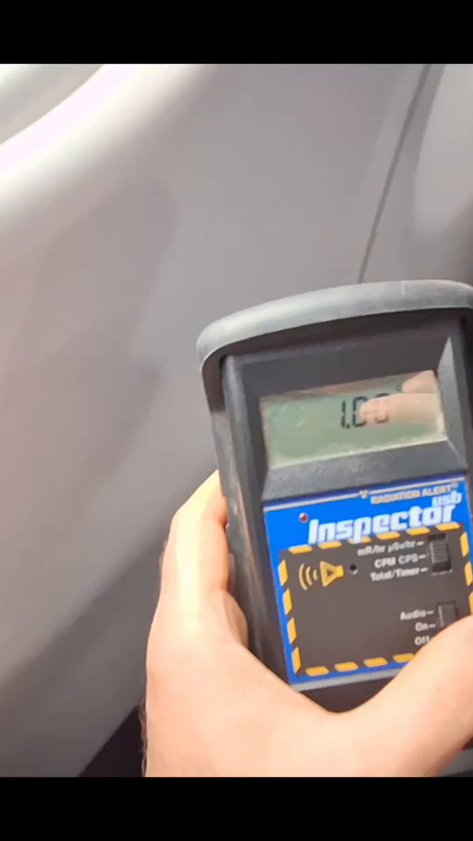 Taking a Geiger counter on a flight with the sound on is a great way to get some serious side-eye from your neighbors.