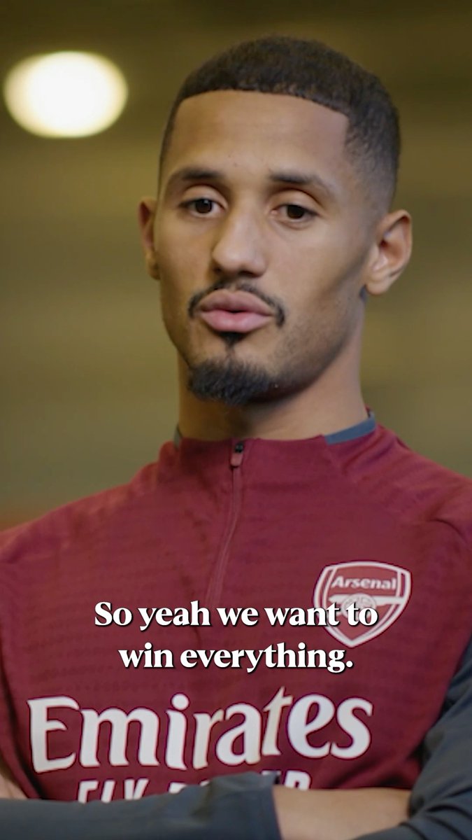 William Saliba wants to win “everything” at Arsenal ❤️
