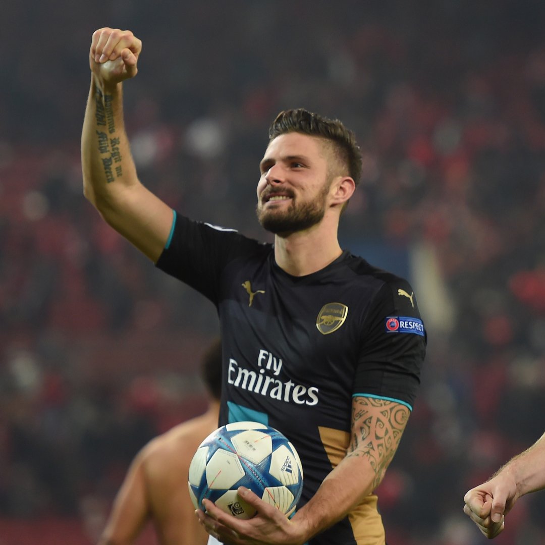 ⏪ Last time we faced Olympiacos in the UEFA UEFA Champions League… Olivier Giroud bagged a hat-trick in a 3-0 win 👏