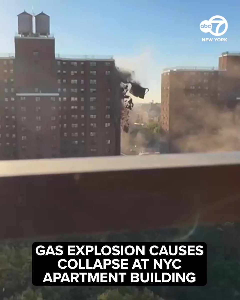 A gas explosion rocked a Bronx apartment building this morning, triggering a partial collapse. Miraculously no one was injured.