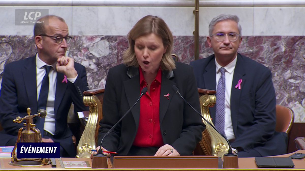 🔴🏛️ Bureau de l'Assemblée nationale - Sont reconduites dans leurs fonctions de questeures : ➡️ Ch. Pirès Beaune (PS) ➡️ Brigitte Klinkert (Renaissance) ➡️ Michèle Tabarot (LR) #DirectAN